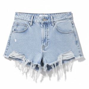 RISE SUPPLY CO. Women’s Light Wash Distressed Denim Shorts